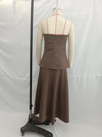 One-Shoulder Strapless Dress
