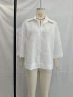 Women's Summer Tops Tassel Line Shirt and Skirt Two-Piece Set