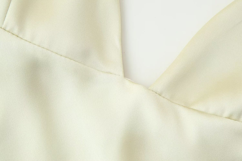 Women's Thin Scarf Silk Satin Texture Dress
