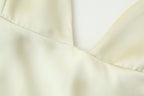 Women's Thin Scarf Silk Satin Texture Dress