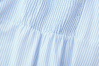 Women's French Striped Sleeveless Strap Dress