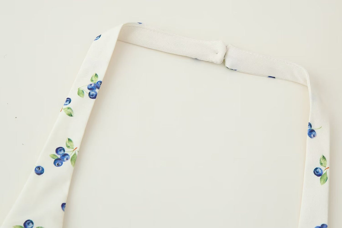 Women's Floral Print Hanging Collar Top