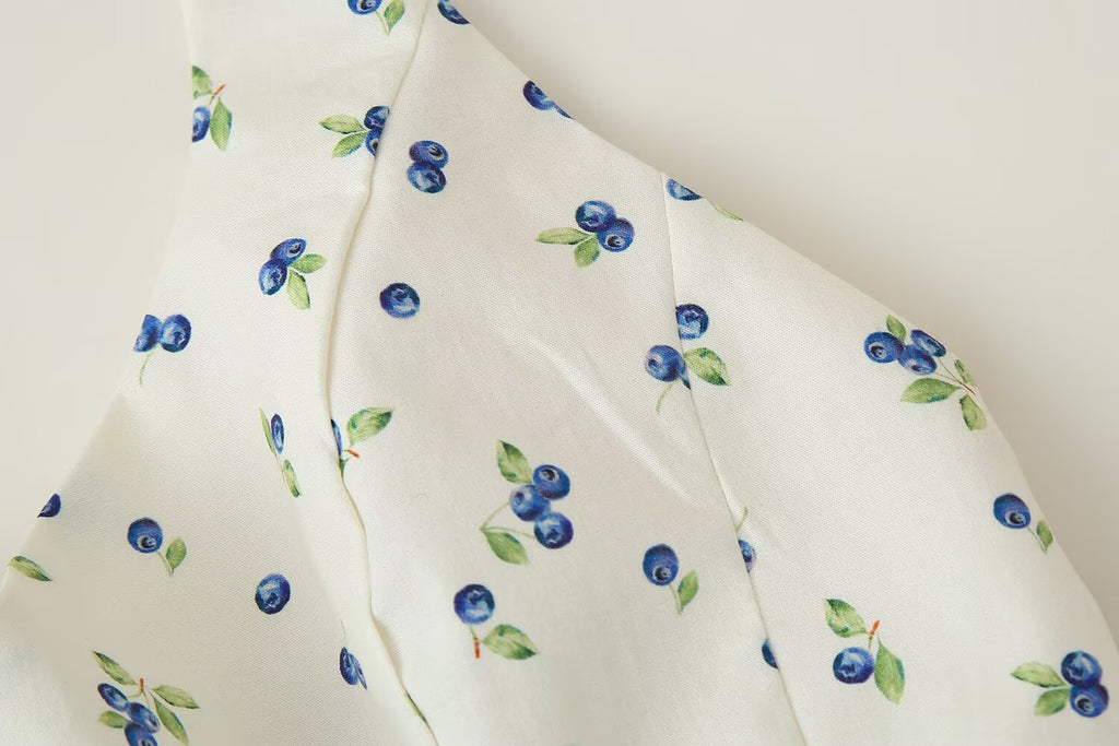 Women's Floral Print Hanging Collar Top