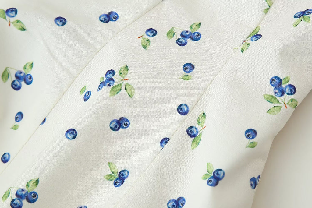 Women's Floral Print Hanging Collar Top