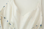 Women's Floral Print Hanging Collar Top