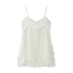 Women's Lace Trim Backless Camisole Top