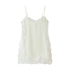 Women's Lace Trim Backless Camisole Top