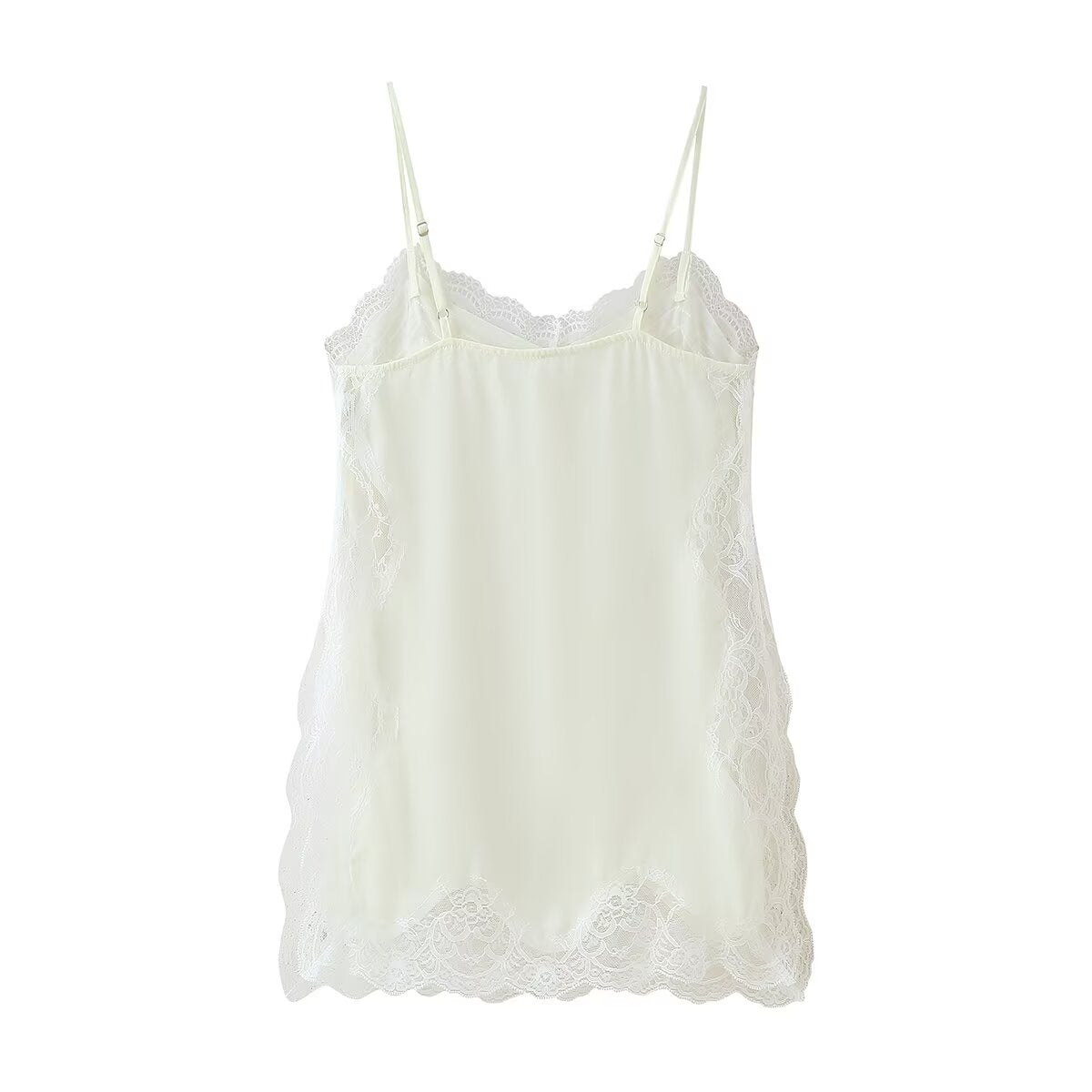 Women's Lace Trim Backless Camisole Top