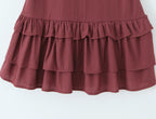 Women's Sexy Halter Tiered Dress Women Summer Sexy Deep V Plunge Neck Waist Controlled Slimming