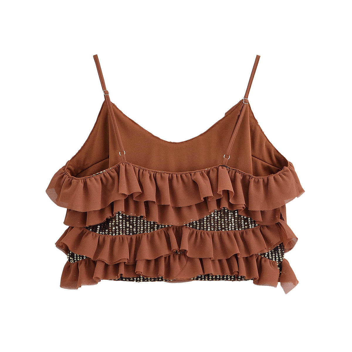 Stylish Simple Beaded Laminated Camisole