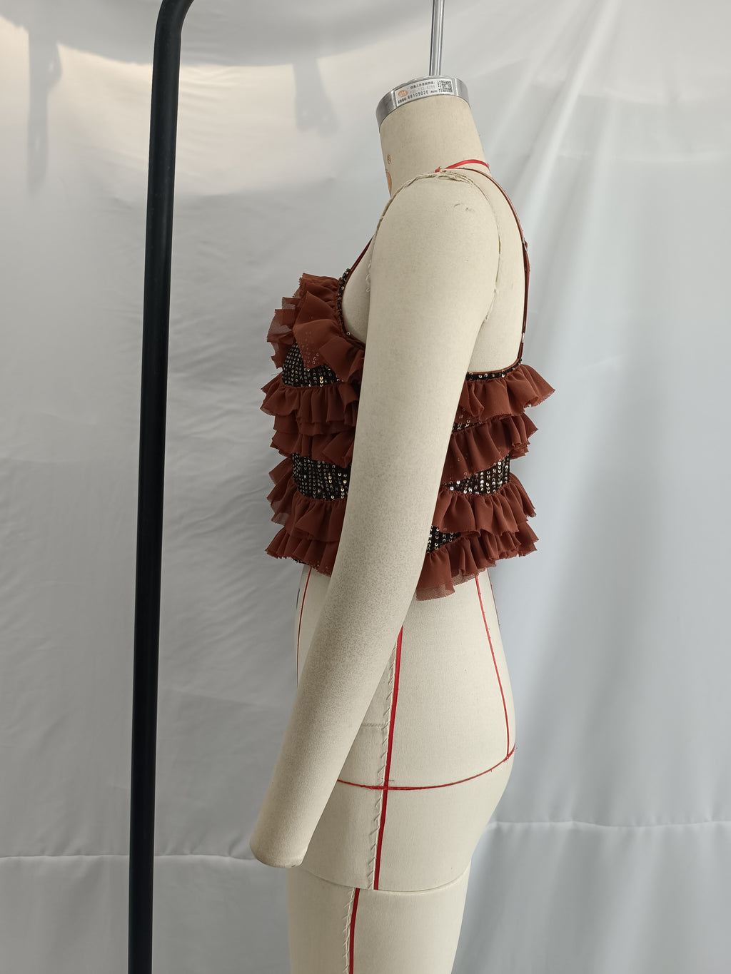 Stylish Simple Beaded Laminated Camisole