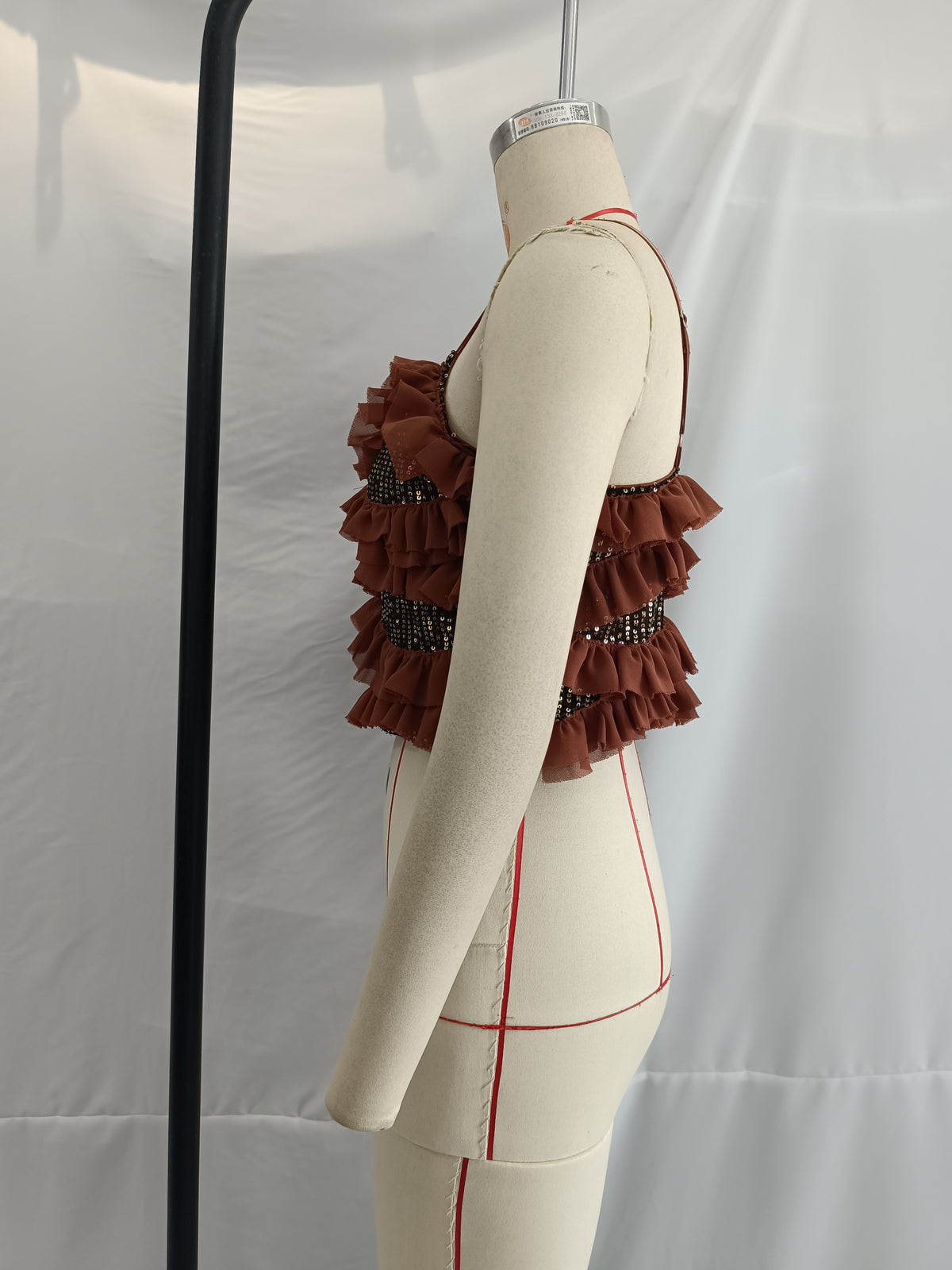 Stylish Simple Beaded Laminated Camisole