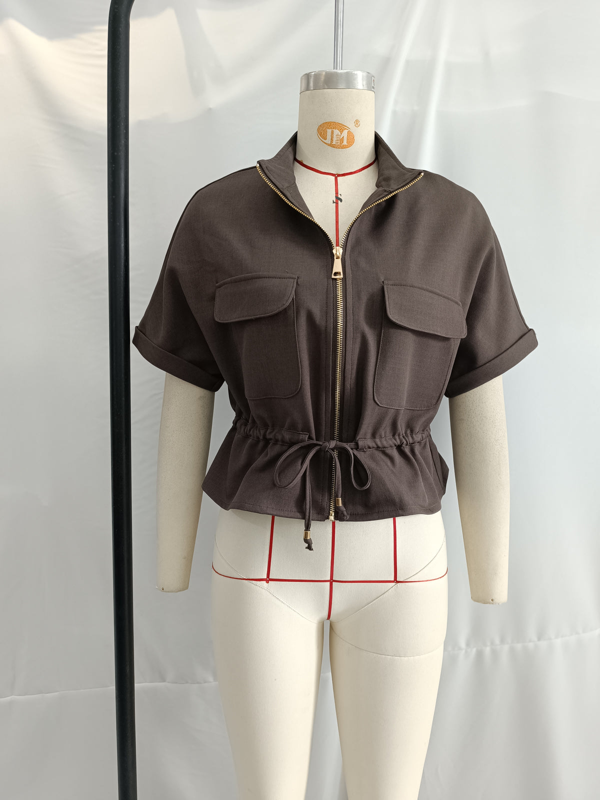 Women's Summer Wind Fashionable Curled Brim Short Sleeve Hunting Set