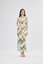 Women's 's Lace One-Shoulder Bodycon Dress