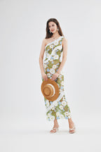 Women's 's Lace One-Shoulder Bodycon Dress