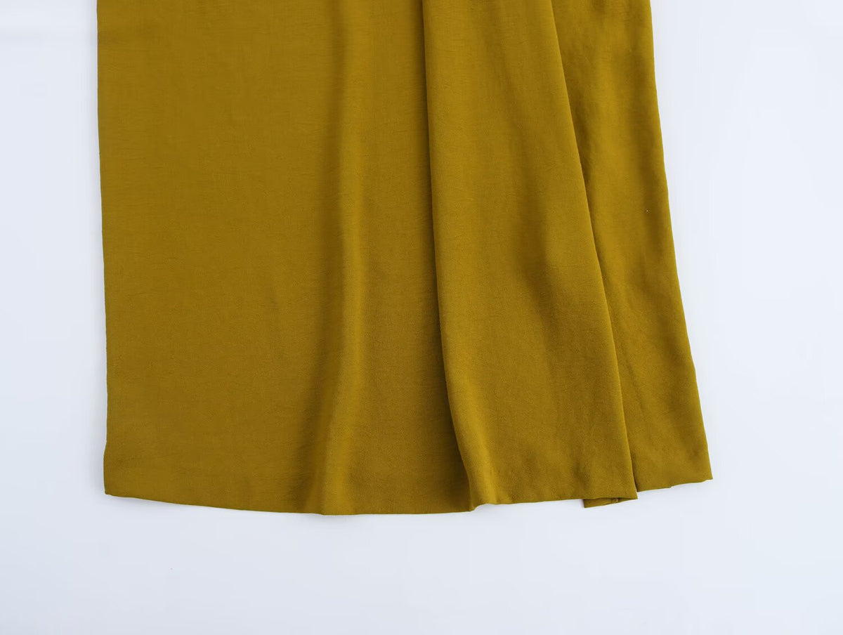 Women's Sleeveless Ruched A-Line Maxi Dress