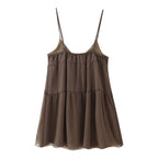 Beaded Sequin Embroidered Spaghetti-Strap Dress