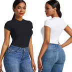Solid Color Fitted Base Layer Top