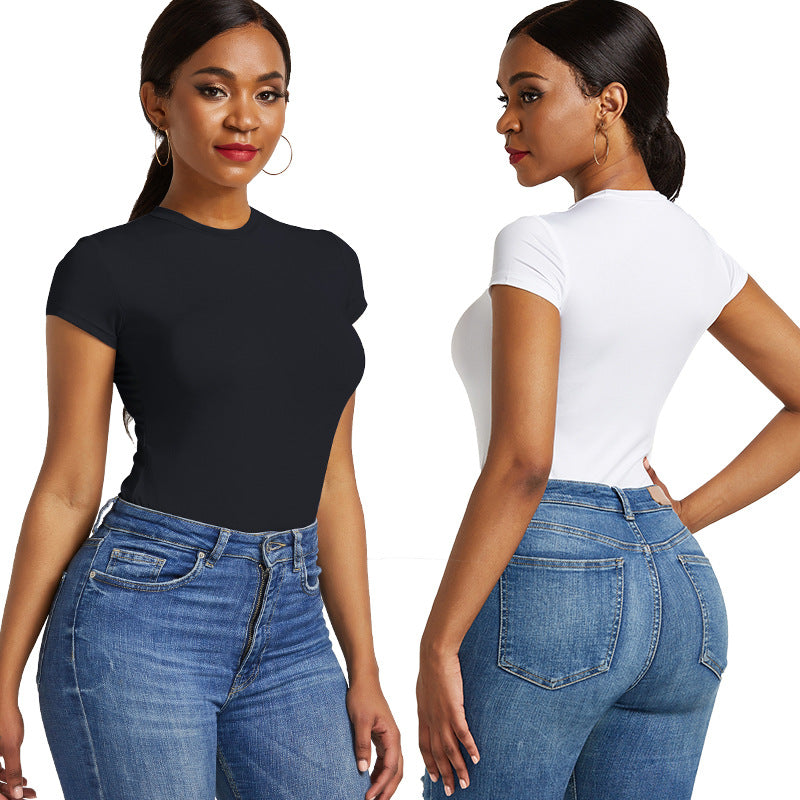 Solid Color Fitted Base Layer Top