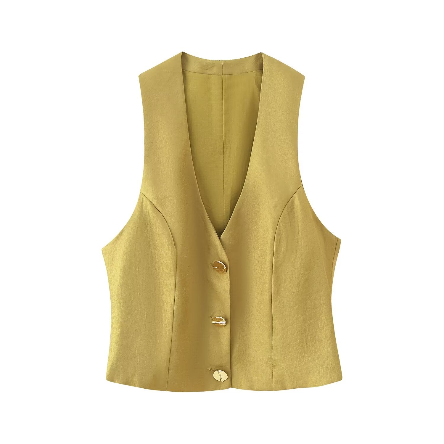 Women's Button Vest Top and Pants Separates