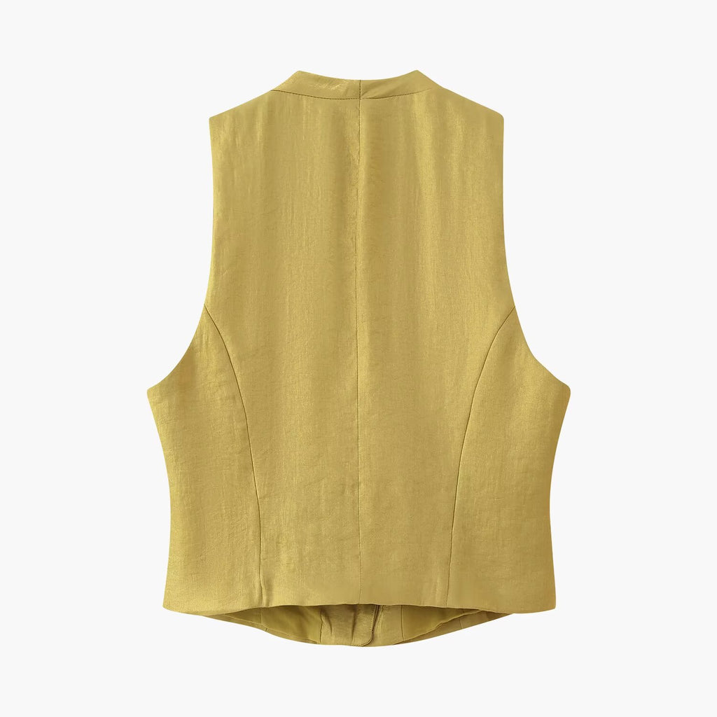 Women's Button Vest Top and Pants Separates