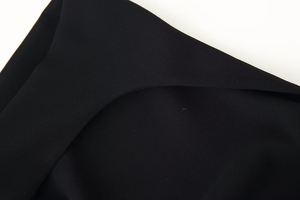 Women's Summer Women Clothing Laminated Decoration Hanging Collar Maxi Dress Women