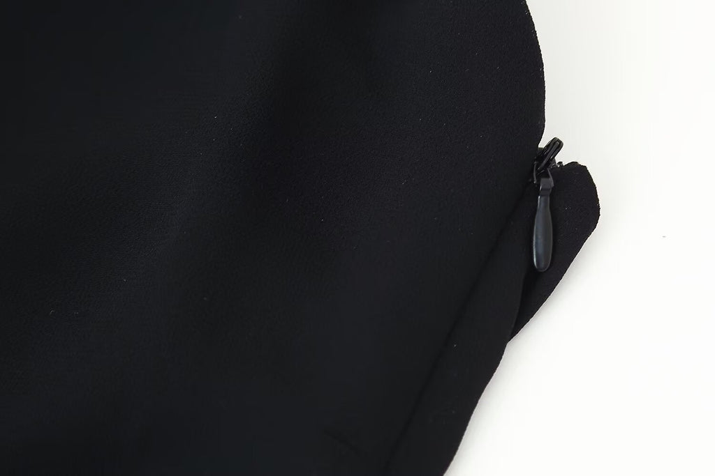 Women's Summer Women Clothing Laminated Decoration Hanging Collar Maxi Dress Women