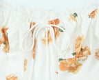 Women's Floral Lace Puff-Sleeve A-Line Mini Dress