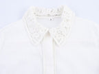 Summer Crocheted Detail Shirt Casual Shorts Set