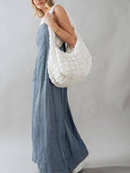 Summer Lace Up Tooling Denim Washed Multi Skirt