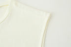 Women's Matching Belt Patchwork round Neck Sleeveless Dress