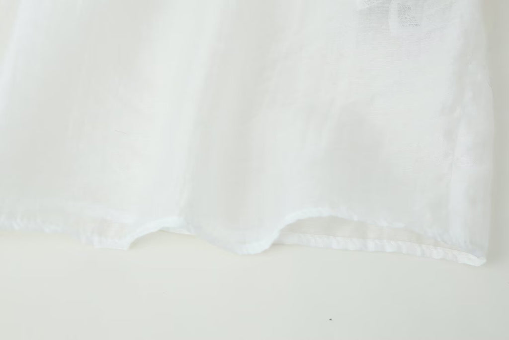 Women's Pleated Decorative Stitching Mid Waist Midi Skirt