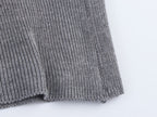 Women’s Contrast Color Striped Crew Neck Sweater