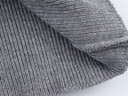 Women’s Contrast Color Striped Crew Neck Sweater