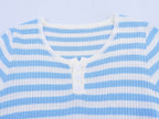 Women's Striped Short-Sleeve T-Shirt – Crew Neck