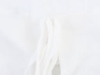 Simple Embroidery Short Pleated Hem Sling Top
