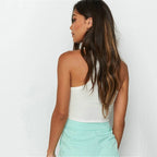 Summer Solid Color Sling Bottoming Small Vest Short cropped Trimming Bottoming Shirt