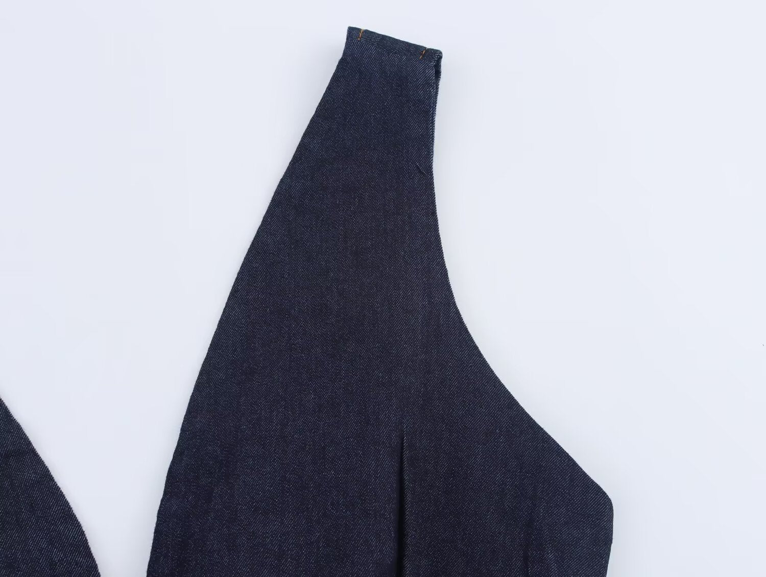 Slim Fit Denim Cropped Top