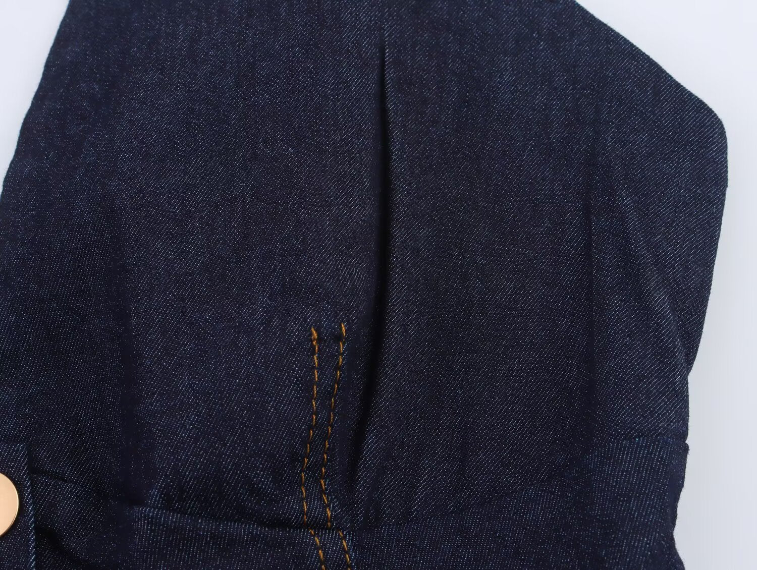 Slim Fit Denim Cropped Top