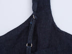 Women Clothing Denim Midi Length Sling Dress