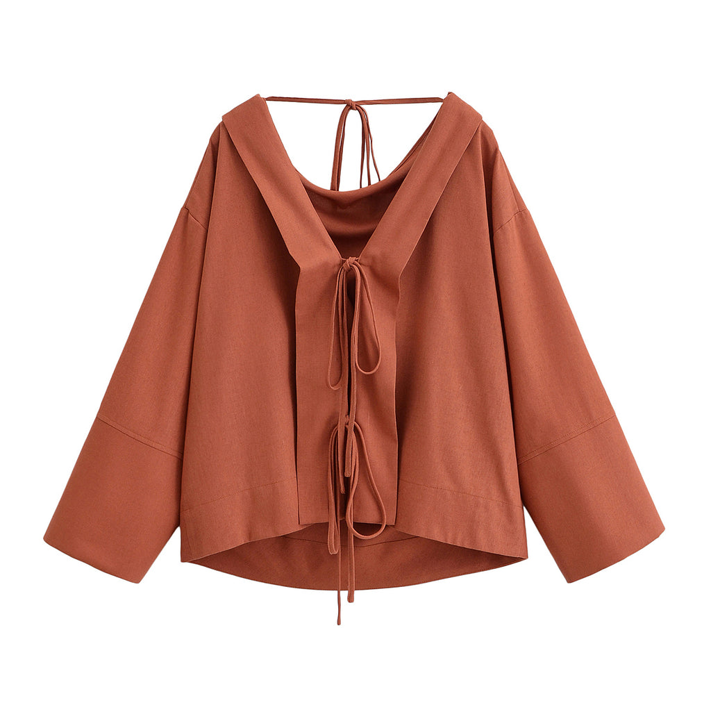 Women's Summer Women Street Personality Front Back Wearable Shirt