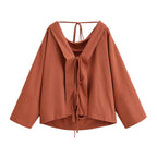 Women's Summer Women Street Personality Front Back Wearable Shirt