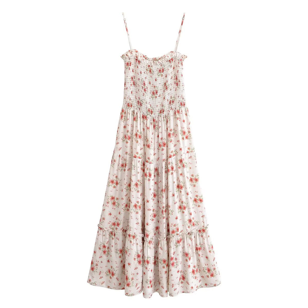 Women's Floral Beach Midi Dress