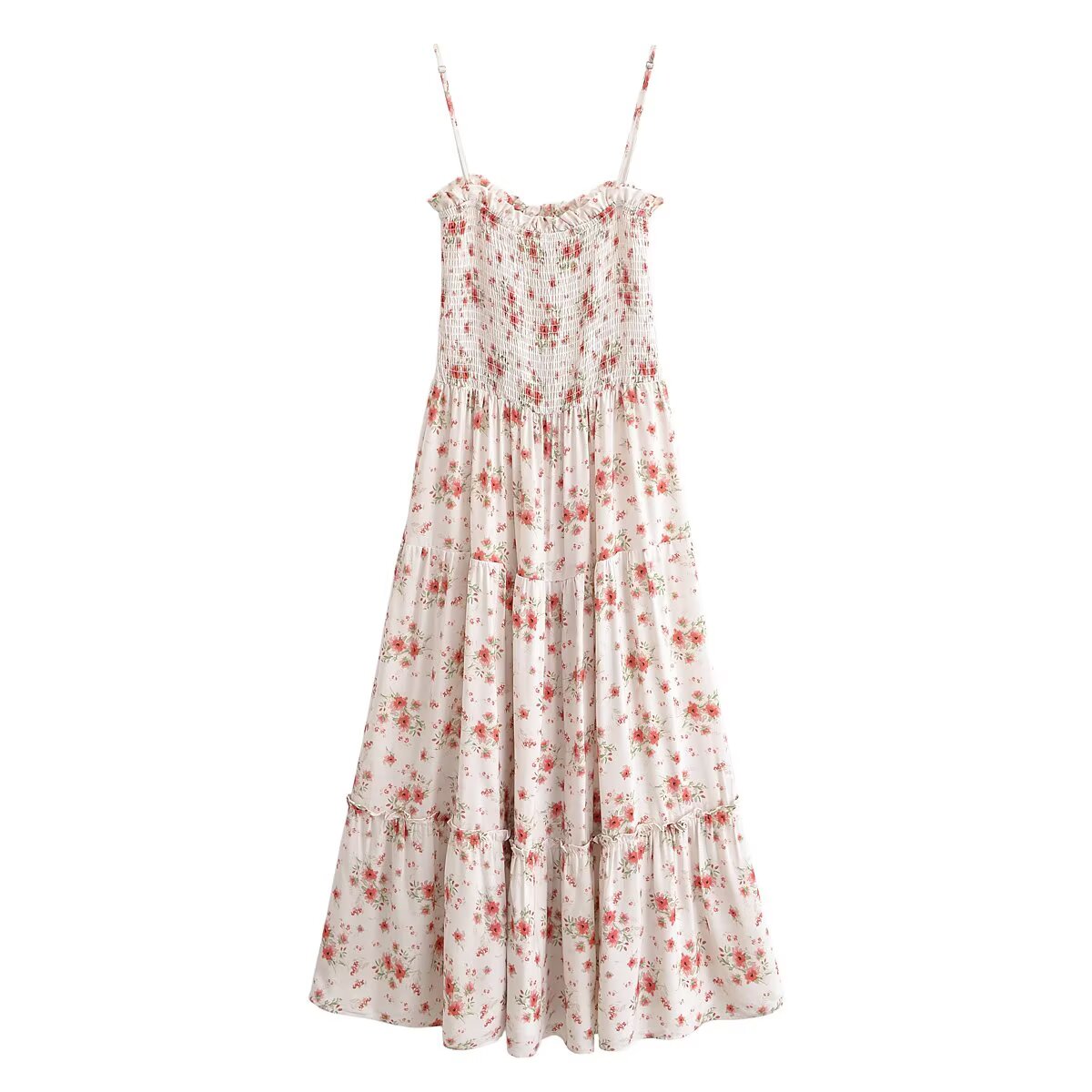 Women's Floral Beach Midi Dress