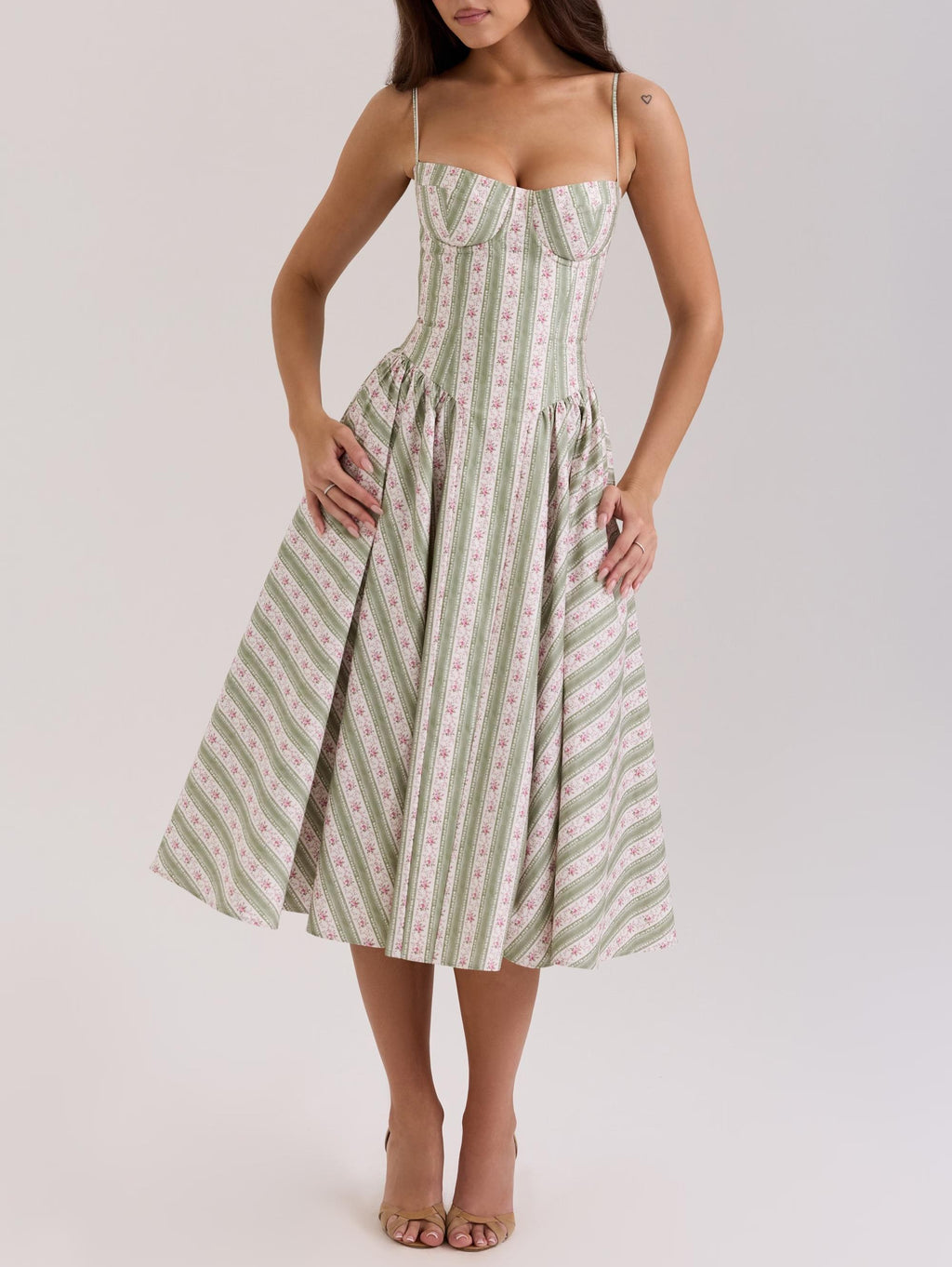 Women's Gentle Green Shivering Sling Dress Women's Dress