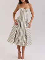 Women's Gentle Green Shivering Sling Dress Women's Dress