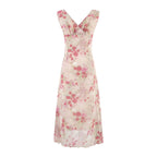 Women's Summer Ruffled Lace Up Sexy Casual Printing Maxi Dress