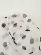 Women's Organza Polka Dot Long Sleeve Tops Shirt