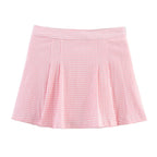 Women's Plaid Halter Top and Skirt Two-Piece Set