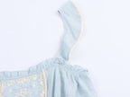 Women's Women Fashionable Fashionable Laminated Decoration Embroidered Top